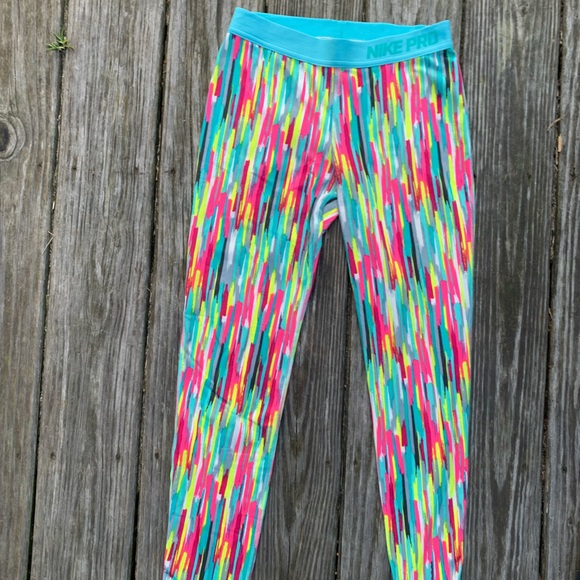 Colorful Nike Pro Leggings - Picture 2 of 4